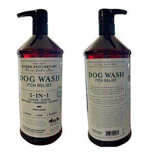 Rosen Apothecary 5-in-1 Dog Wash, Itch Relief Formula with Oatmeal and Aloe